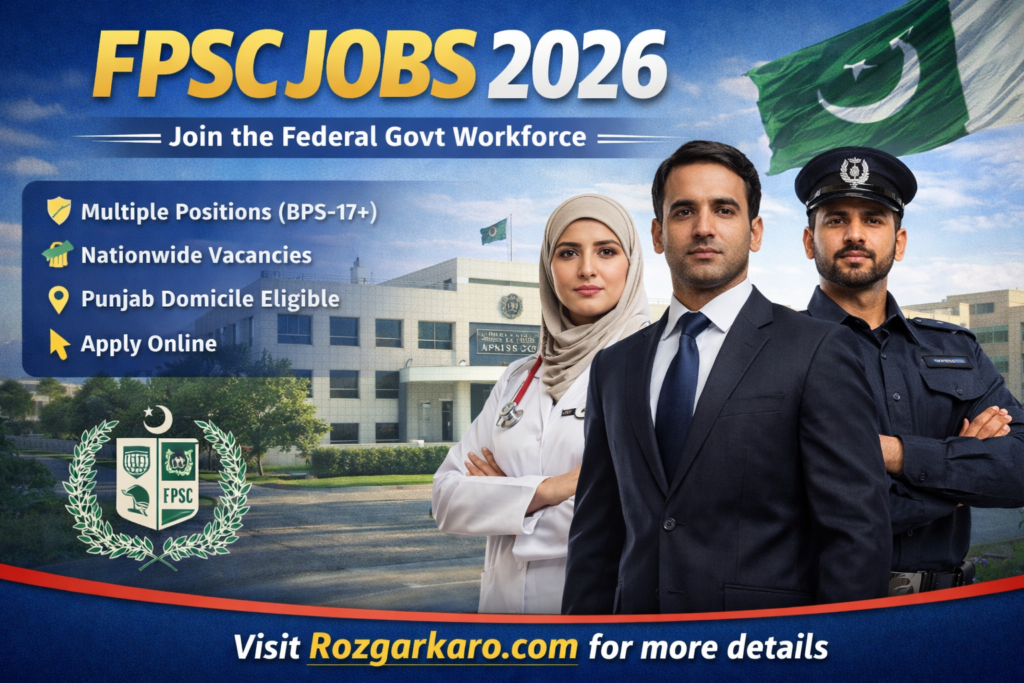 FPSC Jobs 2026 Online Apply - Federal Public Service Commission Latest Advertisement