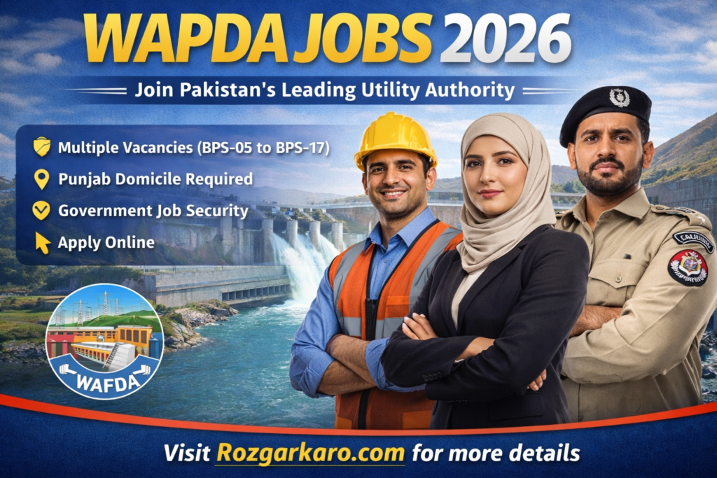 WAPDA Jobs 2026 Online Apply - 750+ New Posts BPS-05 to BPS-17 