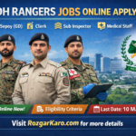 Sindh Rangers Jobs 2026 - Pakistan Rangers 2026 Recruitment – New Jobs for Sipahi, ASI & Clerk-Apply online