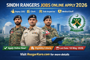 Sindh Rangers Jobs 2026 - Pakistan Rangers 2026 Recruitment – New Jobs for Sipahi, ASI & Clerk-Apply online