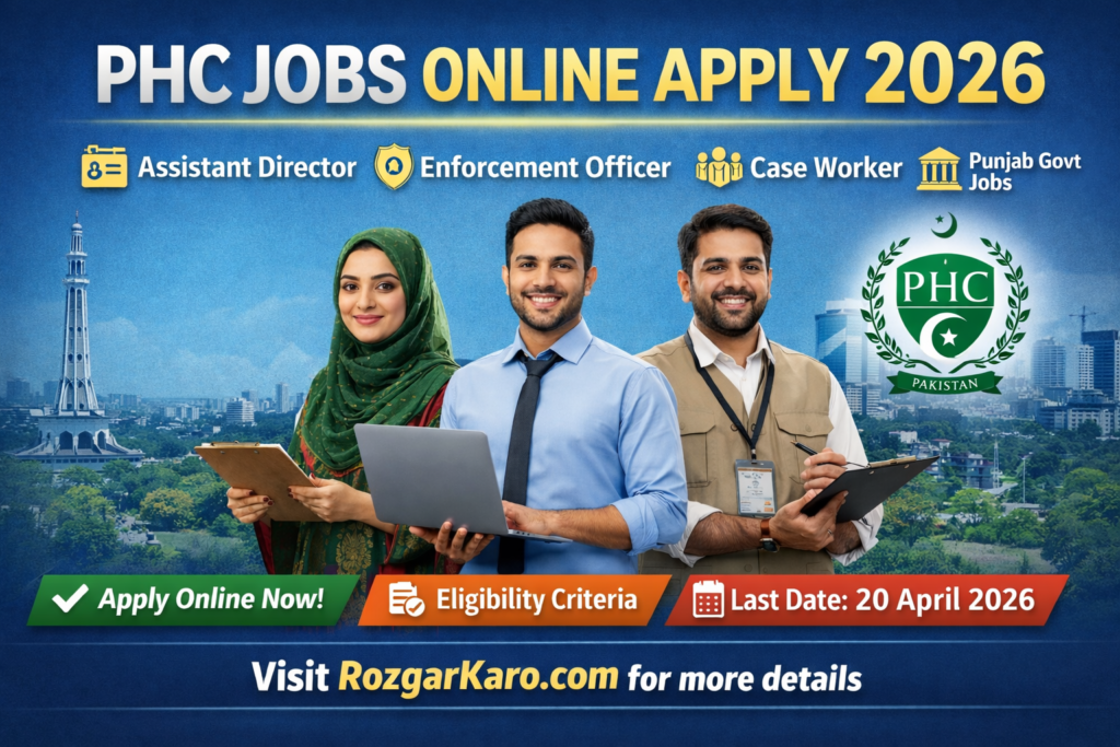 PHC Jobs 2026 Advertisement – Punjab Healthcare Commission Online Apply