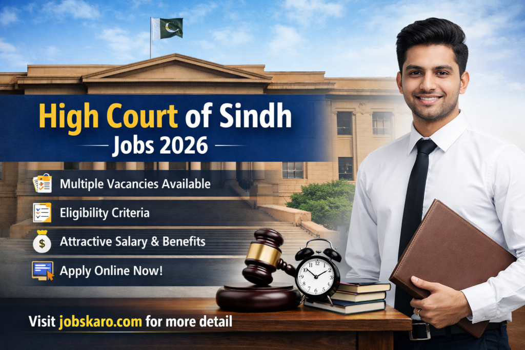 High Court of Sindh Jobs 2026 – Apply Online & Check Eligibility