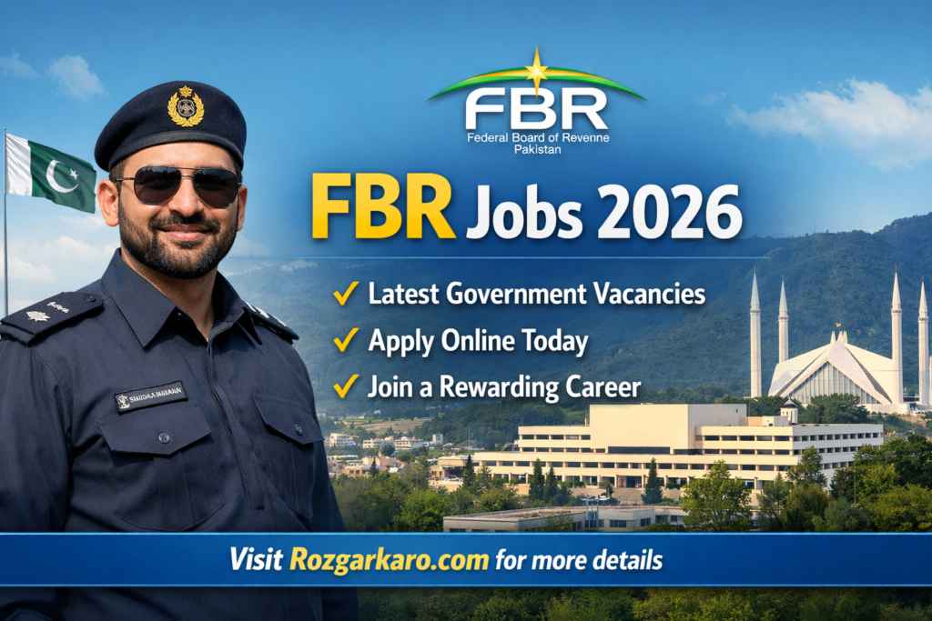 FBR Jobs 2026 – Latest Federal Board of Revenue Vacancies | Apply Online for Government Jobs