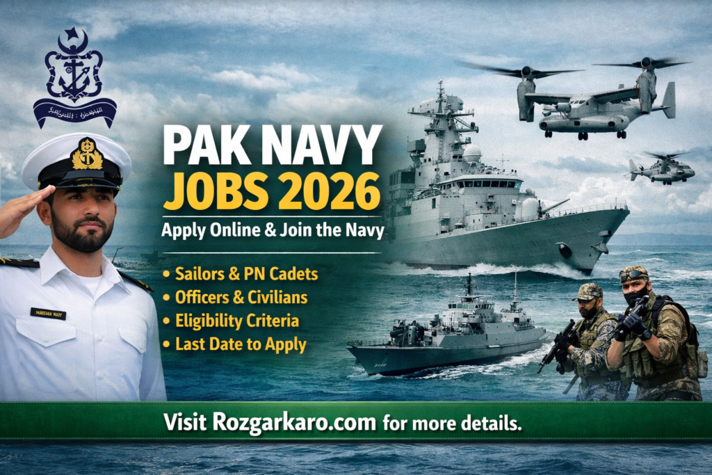 Pak Navy Jobs 2026 – Join Pak Navy as PN Cadet | Online Registration